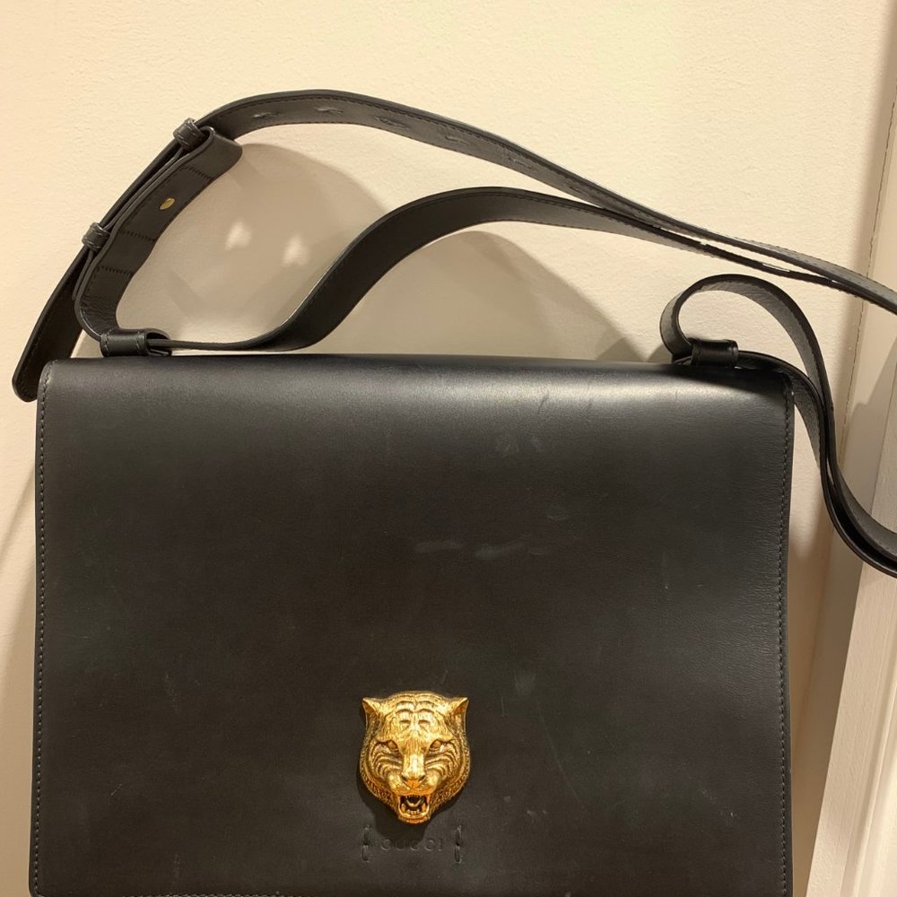 Gucci Animalier leather messenger bag
